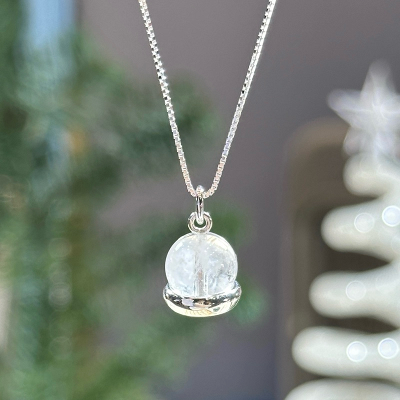 Winterwinter Jewelry Silver925 : เครื่องประดับเงินแท้ สร้อย Snow globe  limited