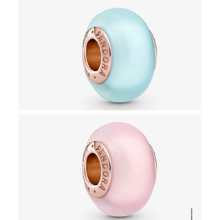 (ของแท้💯 พร้อมส่ง🔥) Pandora Matte Murano แพนโดร่ามูราโน่ชมพู…