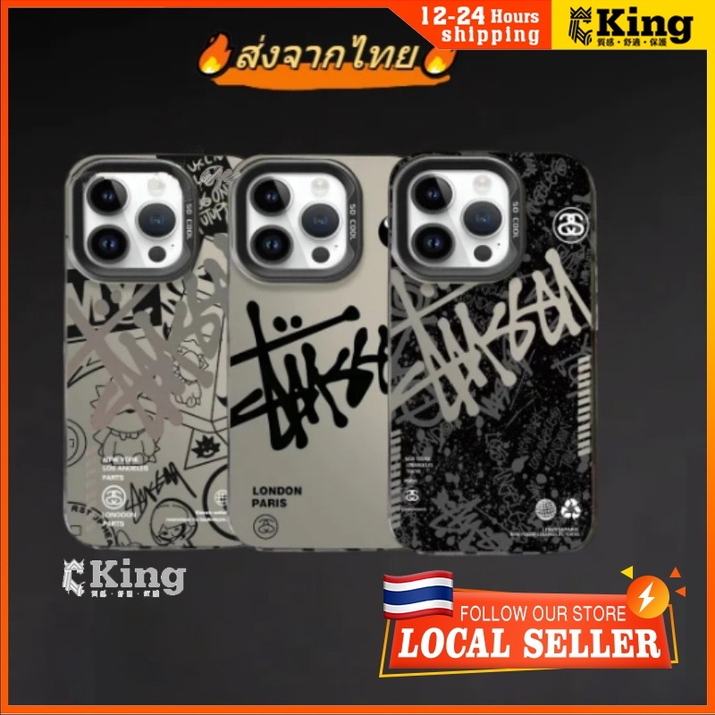 เคสไอโฟน 13 ยี่ห้อ เคส IPhone 15 12 16 14 11 13 Pro Max X XS Max 8 7 Plus SE 2020 เคสคู่ เรียบง่าย แฟชั่น เรียบง่าย เคส
