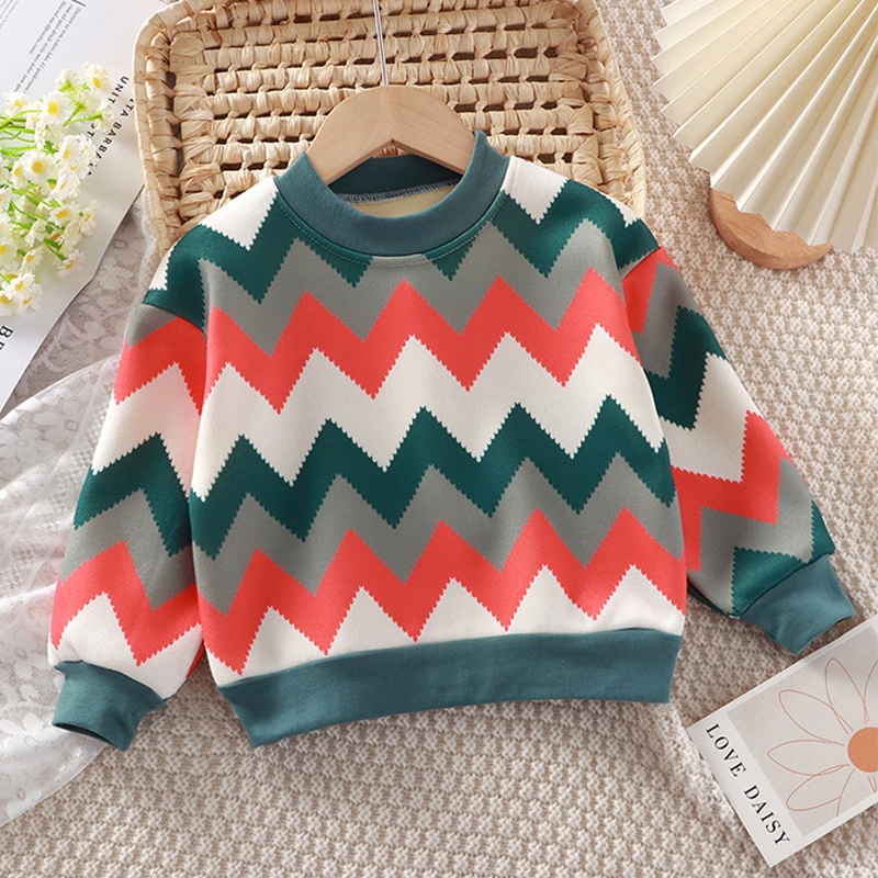 เสื้อกันหนาวเด็ก เสื้อแขนยาวเด็ก คอกลม ลายคริสมาส งานสไตล์เกาหลี - รูปที่ 5