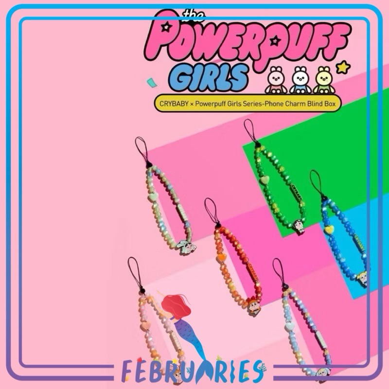 [พร้อมส่ง]**clearlance(สินค้าล้างสต๊อก)**ครายเบบี้ x powerpuff girlsสายห้อยโทรศั