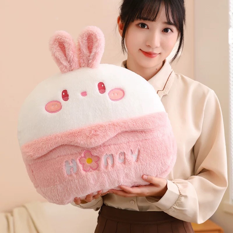 พร้อมส่ง หมอนซุกมือ หมอนผ้าห่ม ผ้าห่ม110x150cm ลายน่ารัก พร้อมส่ง