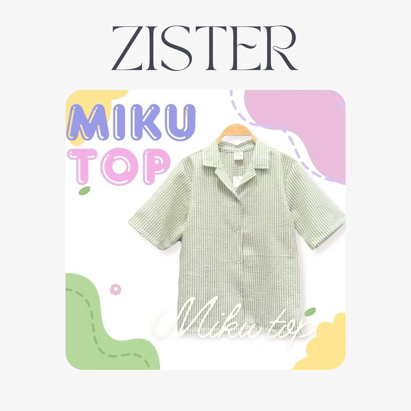 ZISTER | ZVA1LN Miki top เสื้อเชิ้ตทรงเบสิคมินิมอล