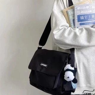 กระเป๋าผ้าแคนวาส Canvas Bag สไตล์มินิมอล ใบใหญ่ / จุเยอะ สไตล์เกาหลี น้ำหนักเบา ใช้เรียน ทำงาน เที่ยว รุ่น L24
