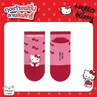 ถุงเท้าแฟชั่นลิขสิทธิ์แท้ Happi by Carson Hello Kitty 1 คู่ ( คละลาย )
