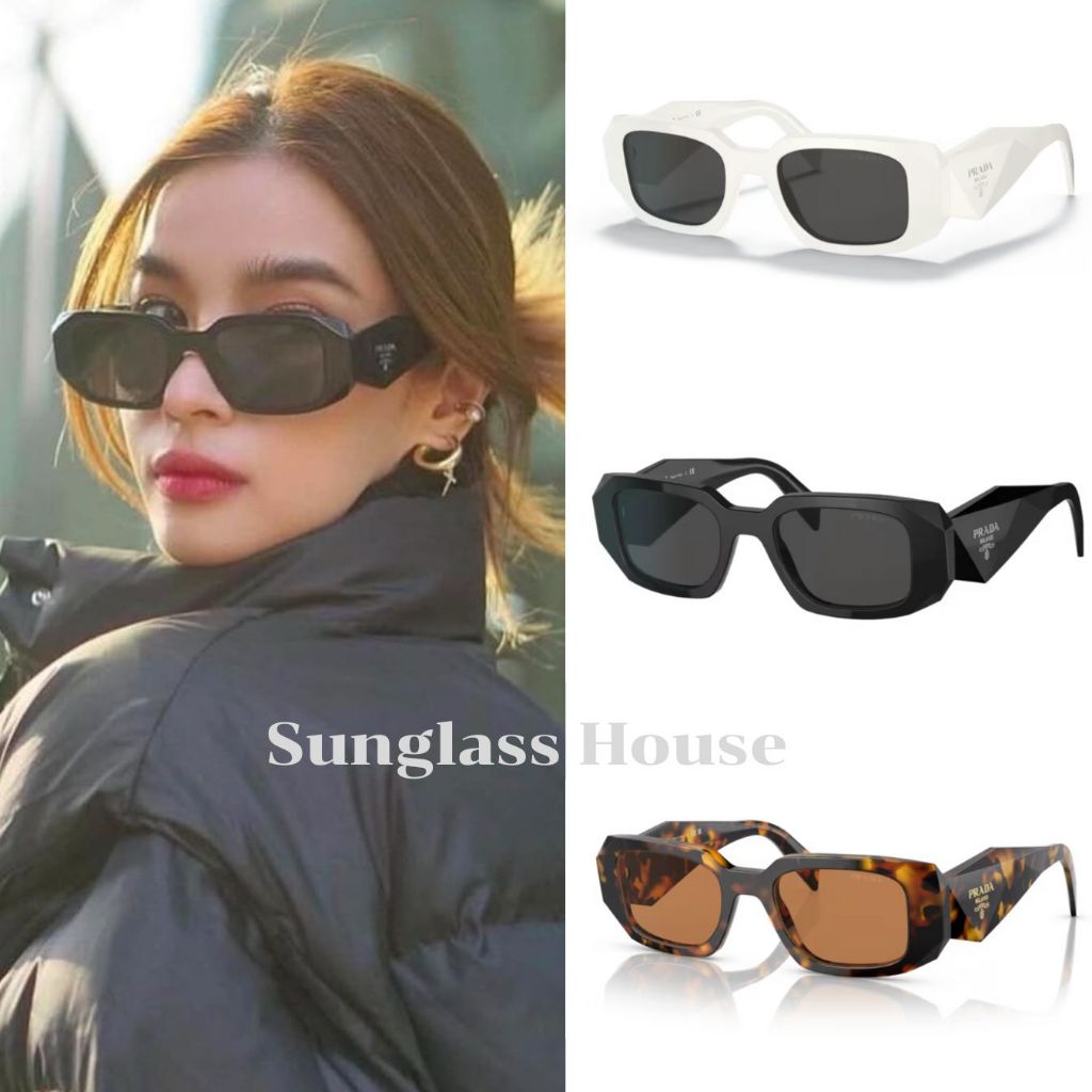 แว่นกันแดด PRADA 17wsf ของแท้ 100% พร้อมอุปกรณ์