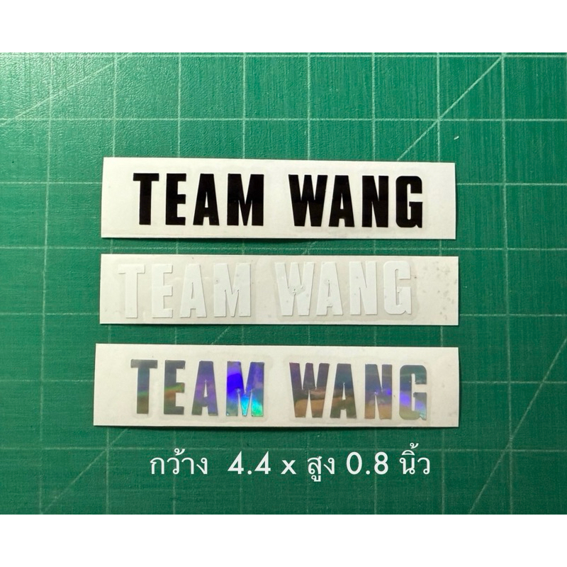 สติกเกอร์ไดคัท : ”TEAM WANG”
