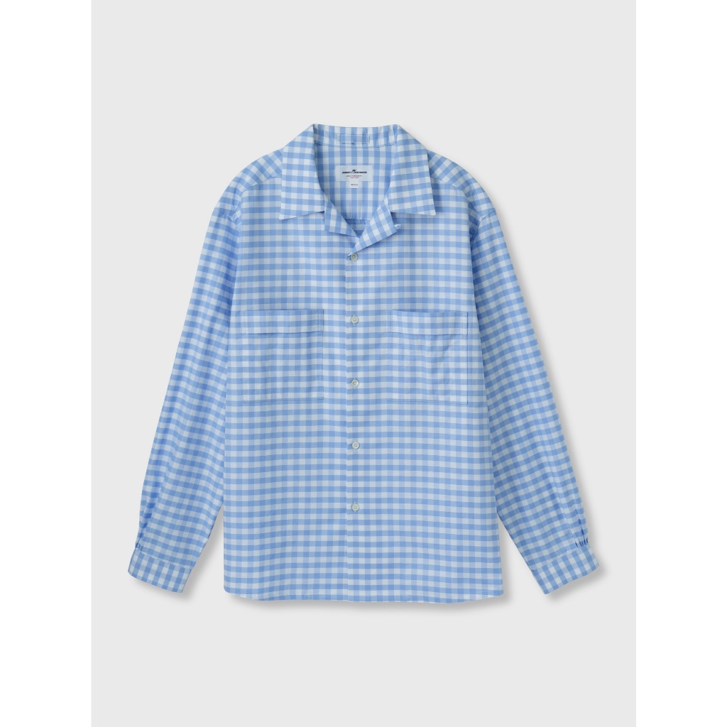 [JBB*] GINGHAM CHECK OXFORD LONG SLEEVE HAVANA SHIRT เจบีบี เสื้อลำลองผู้ชาย เสื้อคลุมแขนยาว เสื้อแขนยาว ผ้าคอตตอน