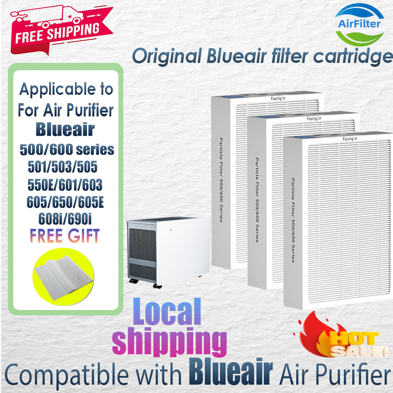 สำหรับ แผ่นกรอง ไส้กรองอากาศ Blueair Classic 500/600 air purifier Filter Series Smokestop (SM) Particle ไมครอนได้ 99.99%