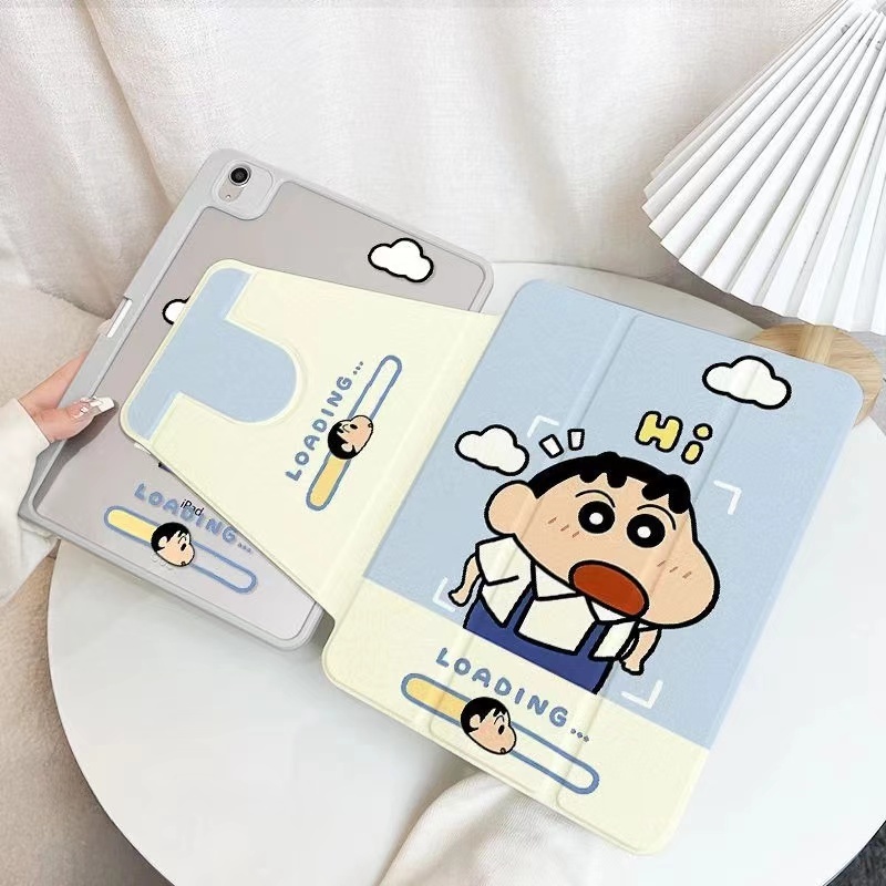เคส Air6 11 เคสไอแพด Air5 /4 10.9 Pro11 gen9 gen8 gen7 10.2 Air1 Air2 gen5 gen6 9.7 case transparent back can charge the