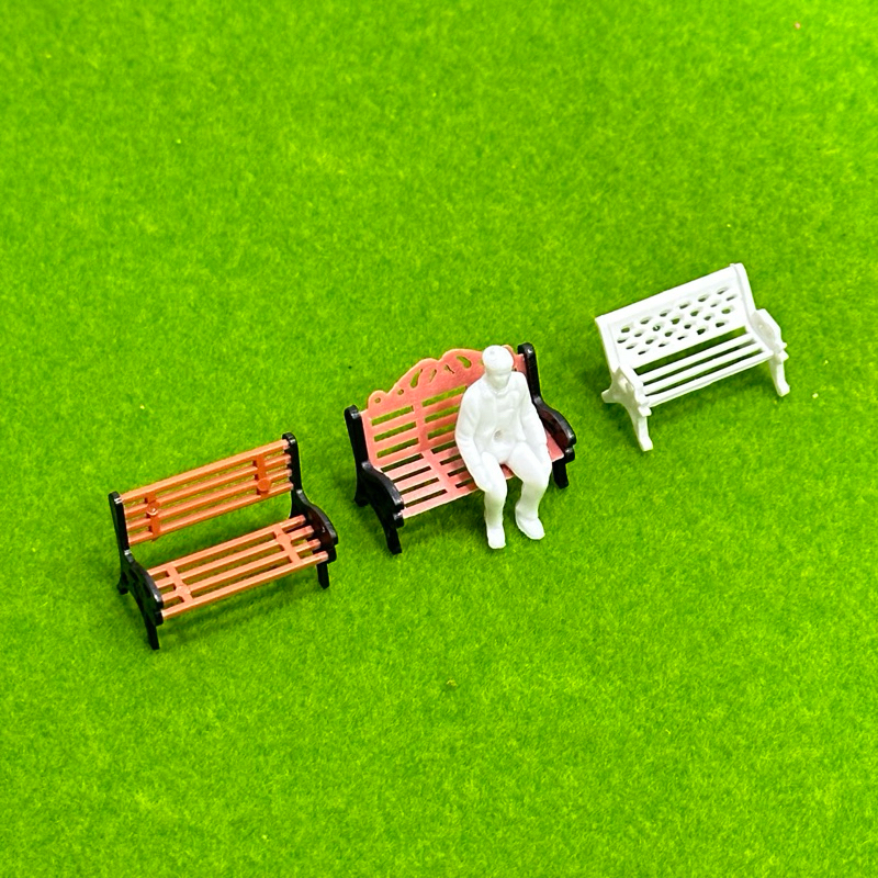 (ขั้นต่ำ50฿) โมเดลม้านั่งสีขาว สีน้ำตาล สเกล 1:30 | 1:50 | 1:75 | 1:100 | 1:150 บ้านตุ๊กตา โมเดล ออกแบบภายใน