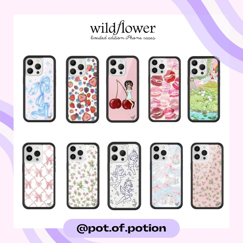 พร้อมส่ง Wildflower — iPhone Case ( 16 , 15 , 14 , 13 pro max , plus )