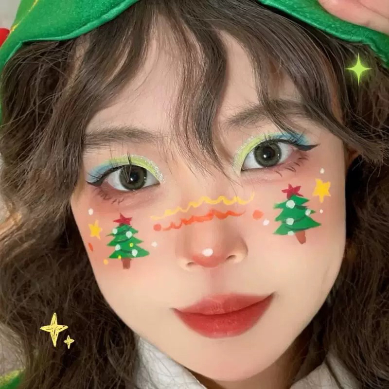 ส่งด่วนได้น๊าา พร้อมส่ง หลายแบบให้เลือก แทททู ปีใหม่ คริสมาส แบบใช้น้ำแปะมีหลายลายให้เลือกน่าร๊ากมากกก