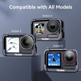 Telesin DJI Osmo Action 5Pro / 4 / 3 Metal Case เคสน้ำหนักเบา