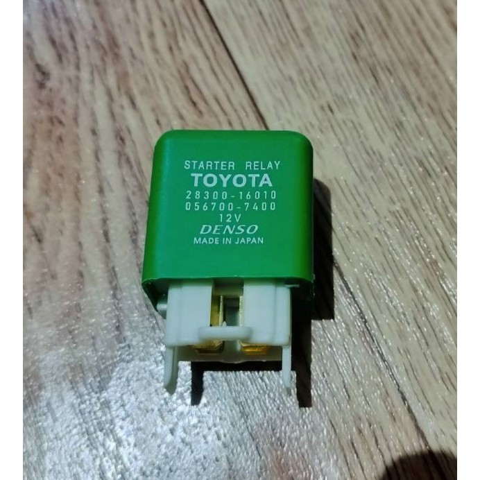 Starter Relay Toyota Denso28300-16010 / 056700-7400 รีเรย์สตาร์ท 4Runner CAMRY PREVIA 12VDC 4-pin Made in Japan(สีเขียว)