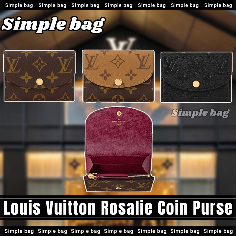 🆕หลุยส์วิตตอง🍑Louis Vuitton Rosalie Coin Purse Wallet กระเป๋าใส่เหรียญ LV Women's Wallet#Simple bag