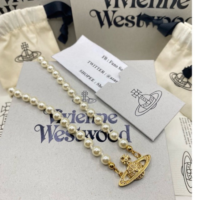 พร้อมส่ง MINI BAS RELIEF PEARL CHOKER (BRASS GOLD) แท้ ไม่ขายของปลอมค่า