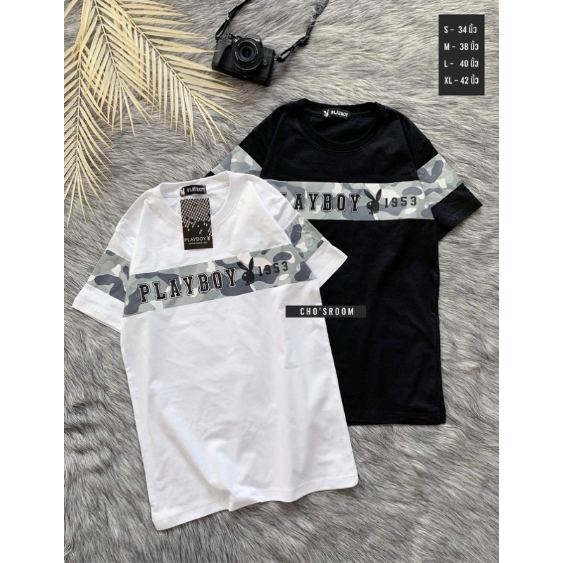 เสื้อยืดเพบอยคอกลม งานมาใหม่รุ่นยอดฮิต เนื้อผ้าเกรดพรีเมี่ยม