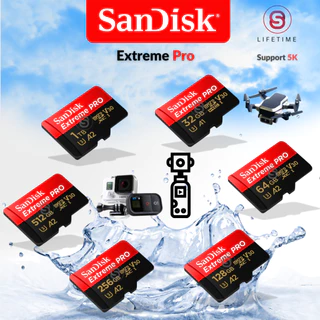 SanDisk Extreme Pro Micro SD Card SDHC 32GB SDXC 64,128,256GB R/W 200/140MB/s (SDSQXCD) Drone