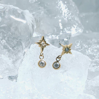 Bemet Northern star stud ต่างหูดาวสแตนเลส สตีล