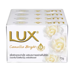 แพค4ก้อน 📌สบู่ลักส์ Lux แพ็ค 4 ก้อน 70 กรัม