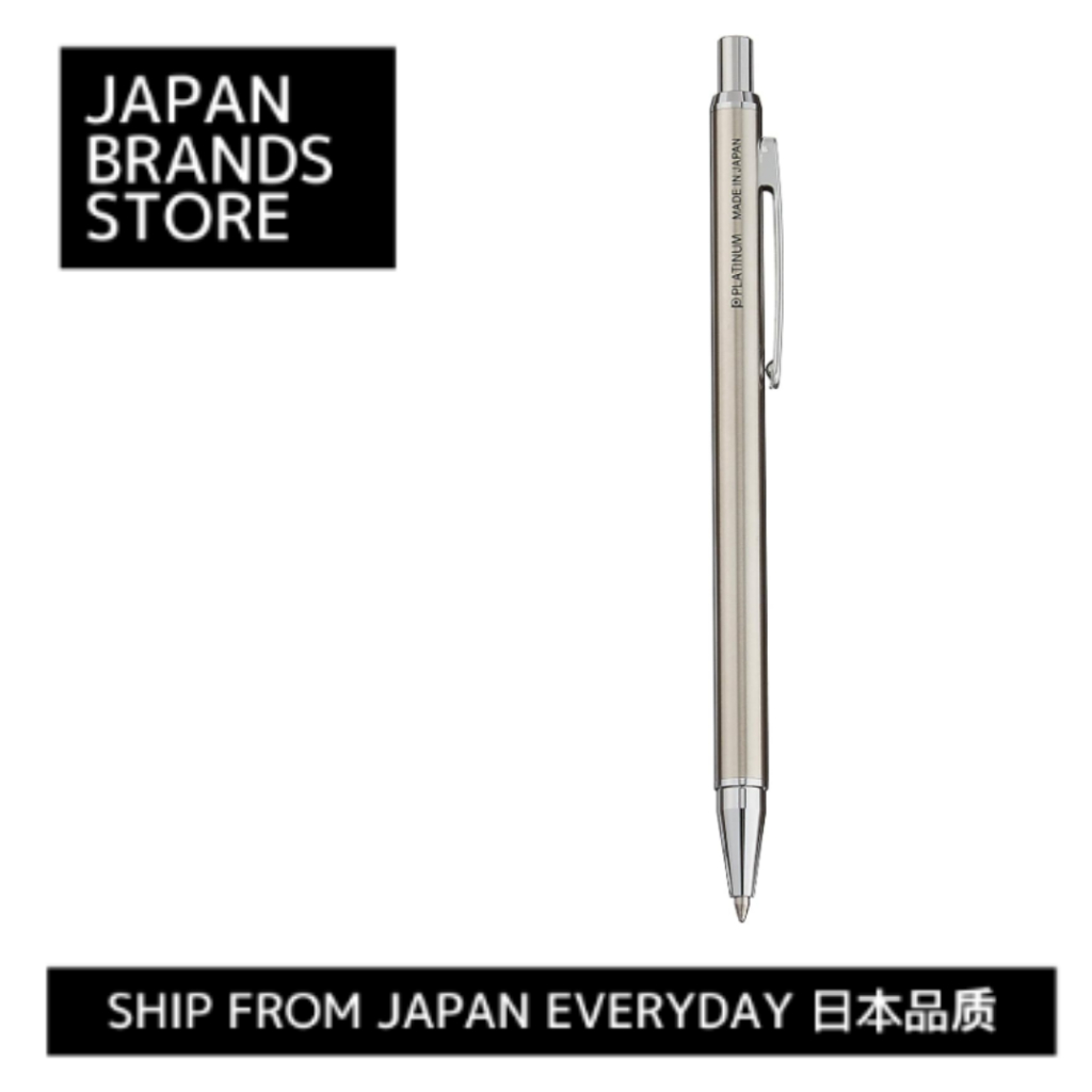 [Ship from Japan Direct] Platinum Fountain Pen Oil-based Ballpoint Pen Stainless Steel Hairline 0.7mm BSL-500D/ปากกาหมึกซึม Platinum Fountain Pen Oil-Based Ballpoint Pen Hairline 0.7มม. BSL-500D  ยี่ห้อ: ปากกาหมึกซึมแพลตตินั่ม สี: เงิน สีหมึก: ดำ อายุเป้