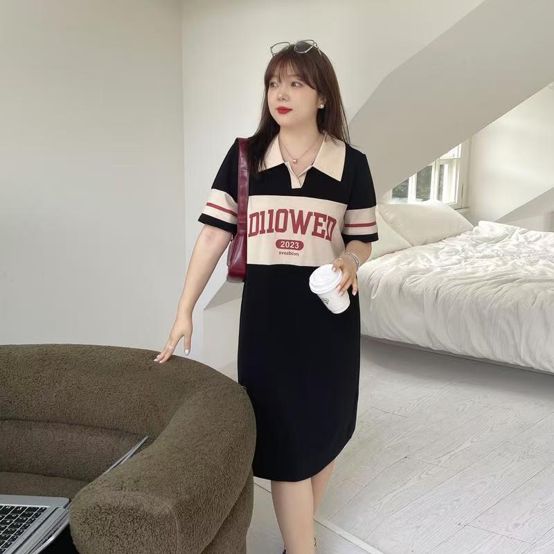 พร้อมส่ง ชุดคลุมท้อง ชุดราตรีสีขาว หลวมและสบาย เสื้อผ้าสาวอ้วน ชุดคลุมท้องแฟชั่นน่ารัก