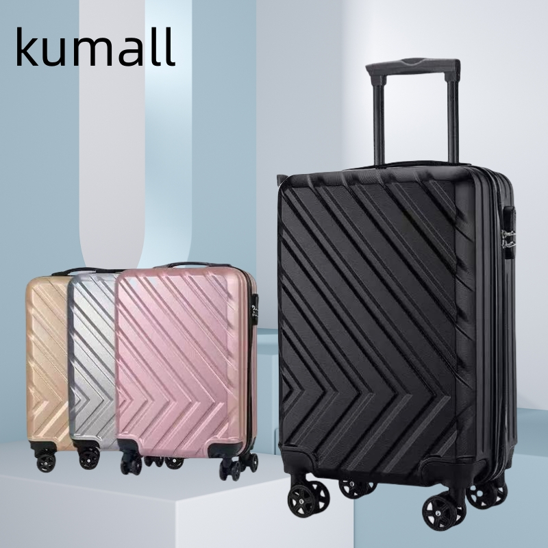 KUMALL กระเป๋าเดินทาง ล้อลาก ขนาด20 นิ้ว 24 นิ้ว สามารถขึ้นเครื่องได้  8 ล้อคู่ หมุนได้ 360 องศา ทนส
