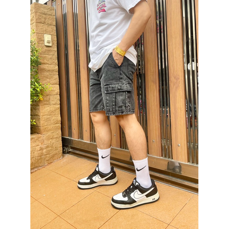 กางเกงยีนส์คาร์โก้ขาสั้นcp8