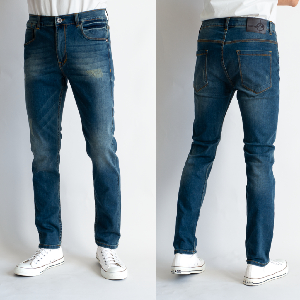 Men's jeans กางเกงยีนส์ผู้ชาย?ยีนส์ผ้ายืด ?กางเกงยีนส์ขากรเะบอกเล็ก Ogle No.8186014 ?