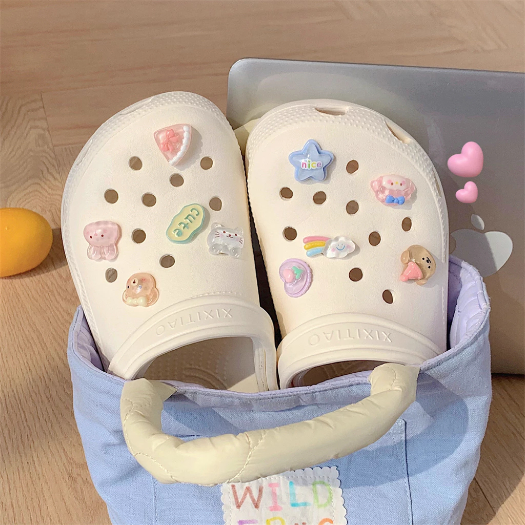10 ชิ้น หัวเข็มขัด ตกแต่ง เสน่ห์ สําหรับอุดตัน แตะ jibitz สําหรับอะนิเมะ croc