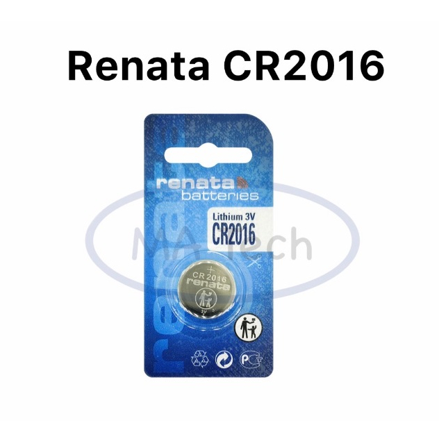 ถ่านกระดุม CR2016 renata cr2016 Lithium 3v Battery (1 ก้อน)