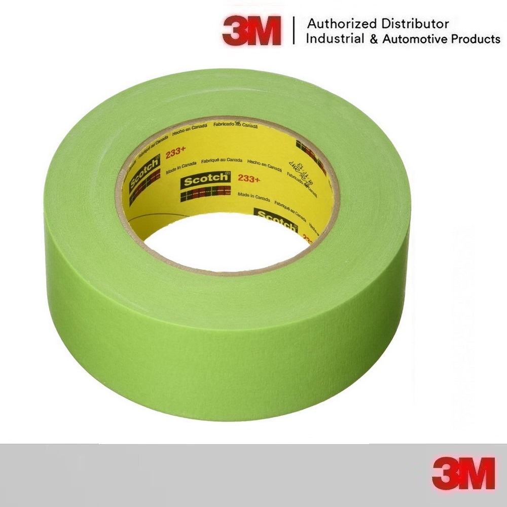 3M 233+ 48มม. x 55 ม. กระดาษกาวย่นสีเขียว สำหรับงานรถยนต์