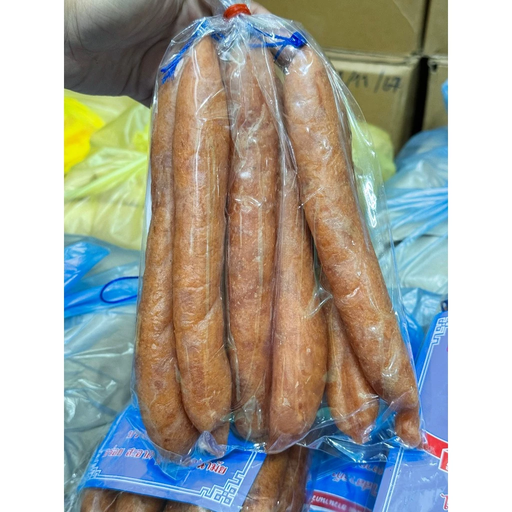 กุนเชียงปลามหาชัย มัดเชือก มันน้อย นน.500 กรัม #ตลาดมหาชัย /จัดส่งกุนเชียงปลามหาชัยมัดเชือก 1 ถุง thumbnail 3