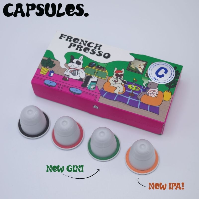 Popular Vote 2024 CAPSULES Wine & Whisky & Beer & Gin กาแฟเเคปซูล 4 รสชาติ ดื่มง่าย รสชาติดี ไม่มีแอลกอฮอร์