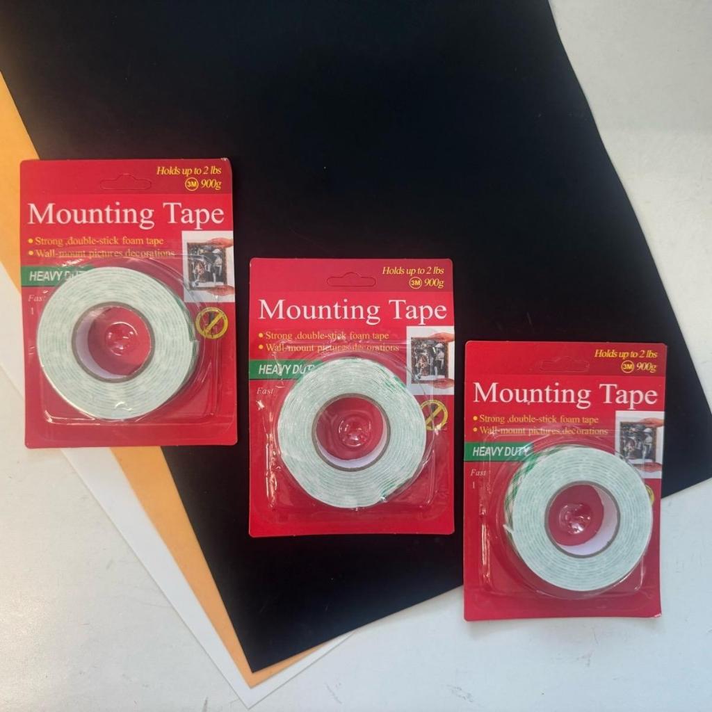 (ยกโหล 12 ชิ้น) No.76  เทปกาวสองหน้า เทปโฟมสองหน้า เทปกาวสองหน้าเดี่ยวแผงแดง