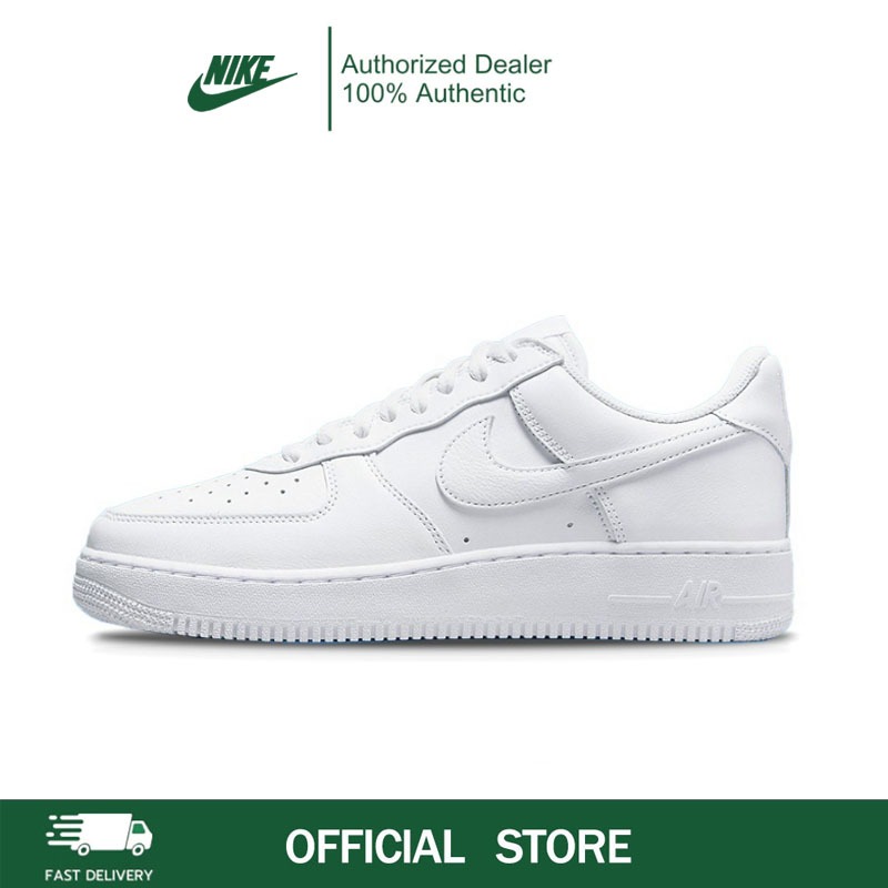Original Nike Air Force 1 Triple White CW2288-111 Comfortable and casual low-top sneakers for men and women, white