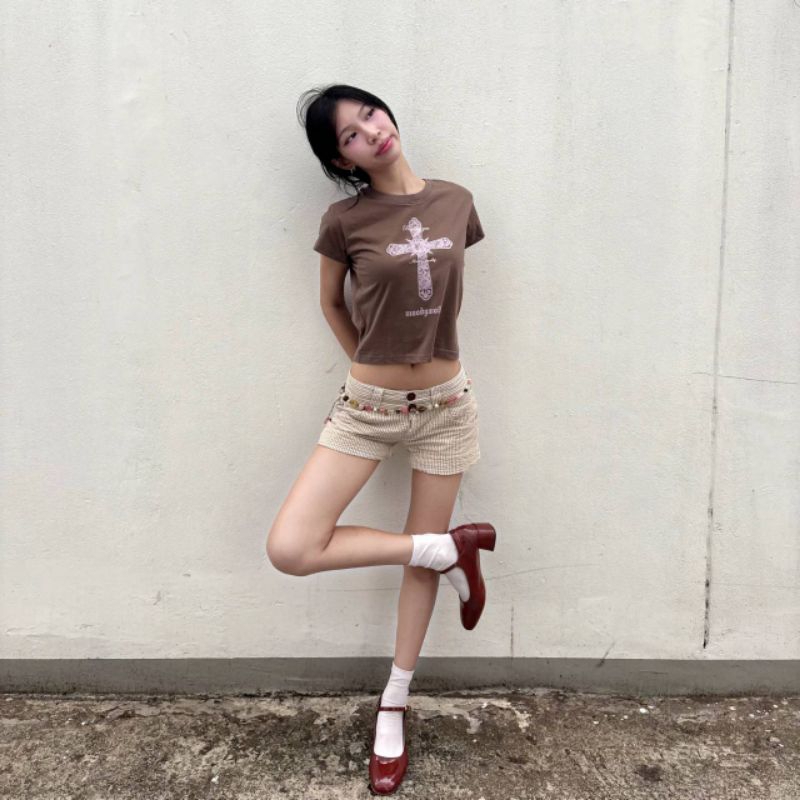 (moodymolly) เสื้อ baby tee gothic style รุ่น blessing you - รูปที่ 4