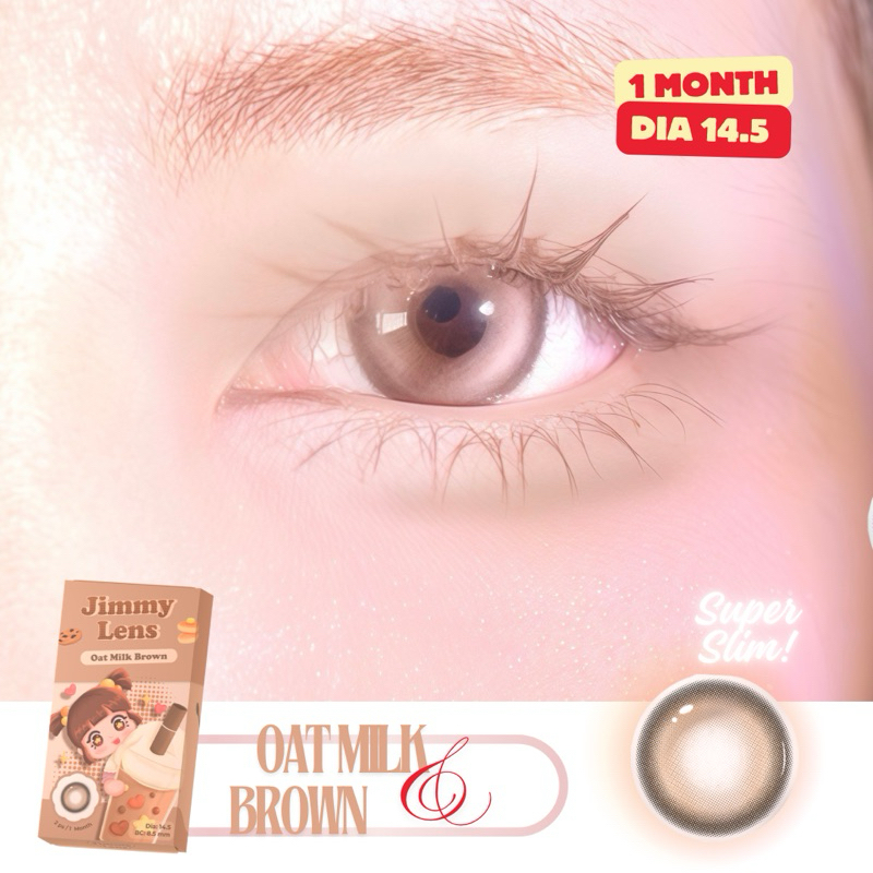 Jimmylens| OatMilk Brown (Dia14.5) 1month