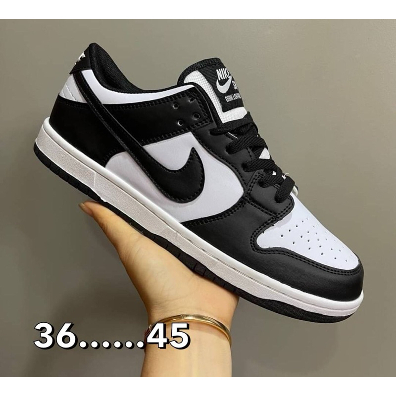 รองเท้าผ้าใบไน-กี้ SB Dunk Low Panda ใส่สบายใส่ได้หญิง ชายไซส์37___45 สินค้าพร้อมส่ง