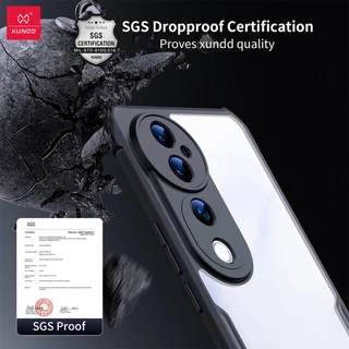 Xundd Case ใช้สำหรับVIVO V50 V60 Lite V70 FE V40 Pro เคสป้องกันการกันกระแทก ป้องกันรอยขีดข่วน วัสดุ TPU ฝาหลังอะคริลิคใส