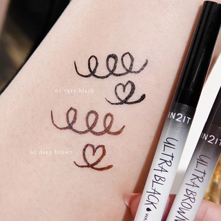 IN2IT Ultrablack & Ultrabrown Waterproof Eyeliner Pen - อายไลน์เนอร์ [EUB]