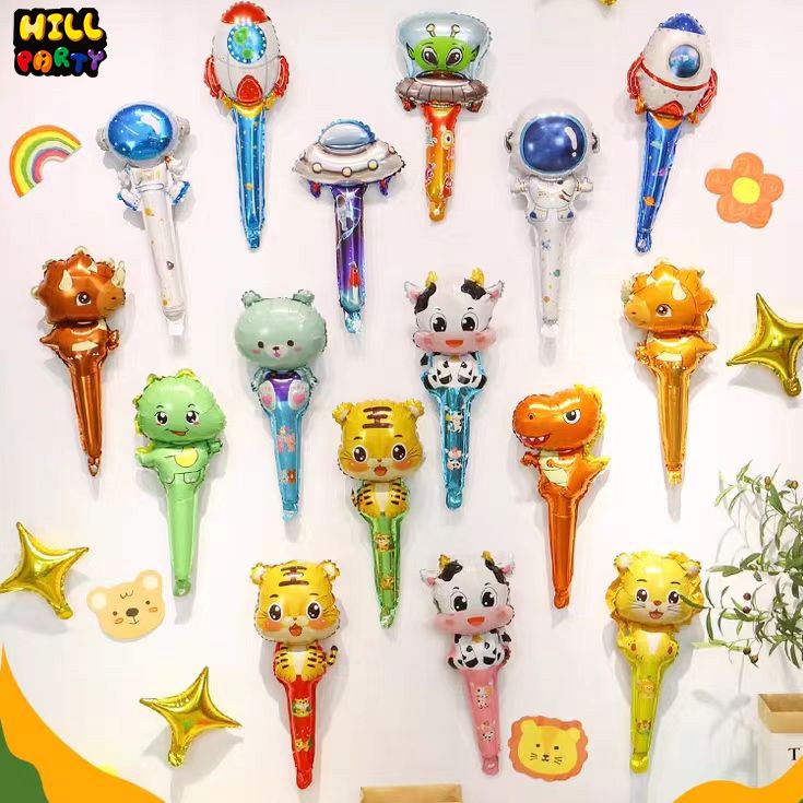 ลูกโป่งฟิล์มอลูมิเนียมฟอยล์  สัตว์ ลูกโป่งแจกเด็ก  ลูกโป่งฟิล์มอลูมิเนียมฟอยล์ สําหรับติดตกแต่ง ส่งในไทย！！！