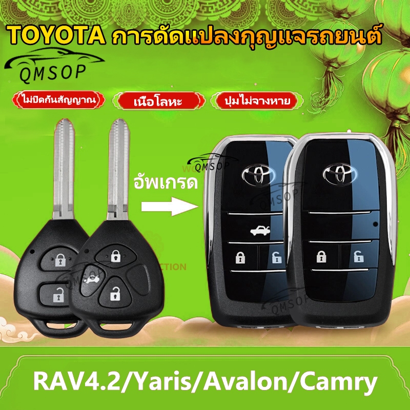 เคสกุญแจรีโมตรถยนต์ แบบพับได้ สําหรับ Toyota Vios Avanza Yaris Fortuner Corolla Cross Altis CHR Yaris ATIV Camry Innova