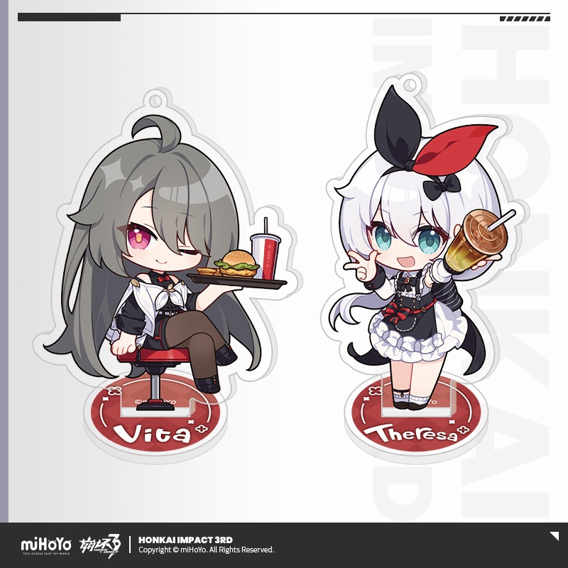 [Pre-order/อ่านรายละเอียดก่อนสั่ง] พวงกุญแจ Honkai Impact 3rd x KFC (Chibi Ver.)