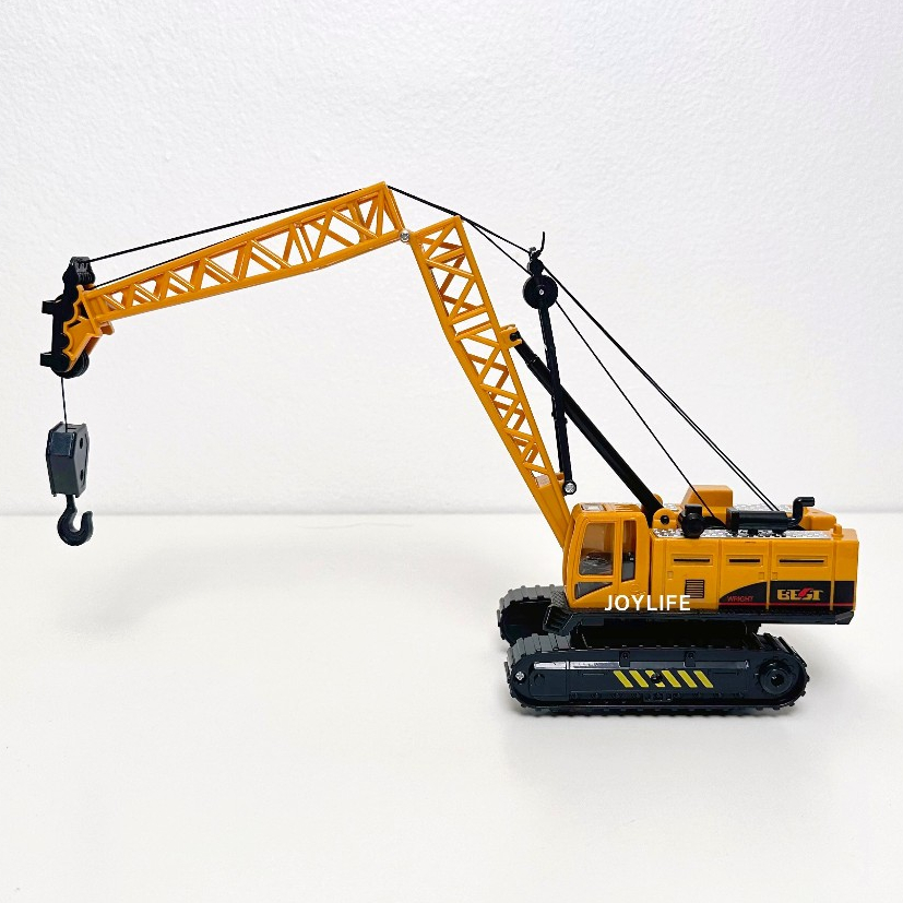 รถเครน ล้อตะขาบ แรงเฉื่อย scale1:55 งานสวยมาก โมเดลรถของเล่น รถก่อสร้าง