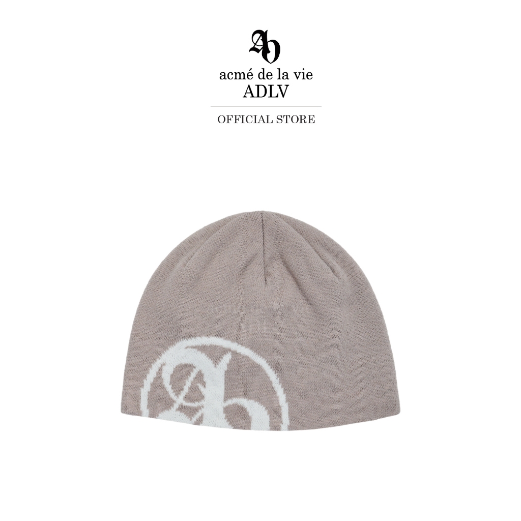 ADLV [acme de la vie] หมวก รุ่น New Symbol Beanie Beige (50082SBNCAU_F3BEXX)