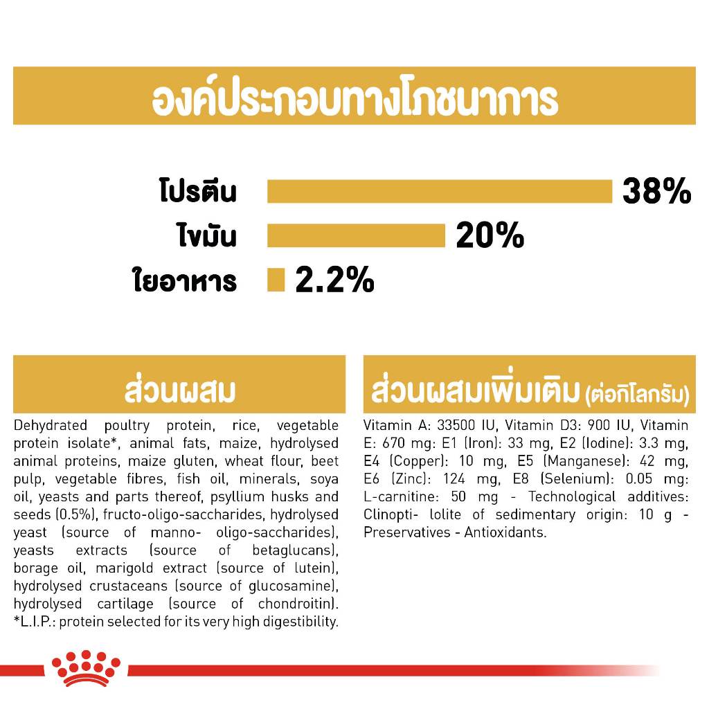 Royal Canin British Shorthair Kitten 2 kg. อาหารชนิดเม็ดสำหรับลูกแมวพันธุ์บริติช ชอร์ตแฮร์ อายุ 4-12 เดือน - รูปที่ 5