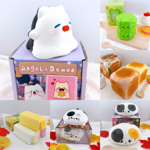 [พร้อมส่งจากไทย] รวม สกุชชี่ ไลฟ์มีโค้ดลด50% เนื้อนุ่ม สโลว์ละลายใจ Squishy แท้ มือ (โปรดอ่านรายละเอียด)