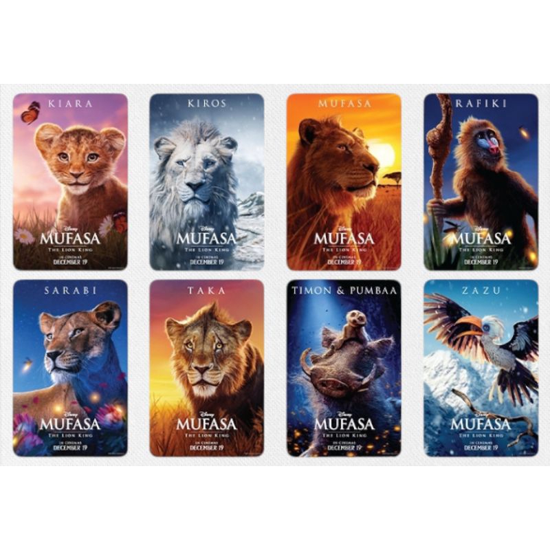 Character Card Mufasa The Lion King มูฟาซา เดอะไลอ้อนคิง แท้จาก Major Cineplex โ